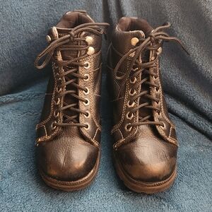 Harley-Davidson Women’s Tyler 4” Lace Chukka Boots – Black | Steel Toe | Size 7